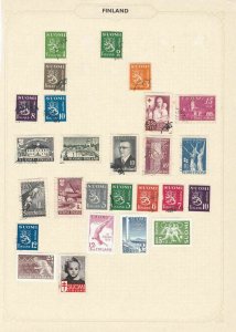 finland  stamps on 4 pages ref r8368