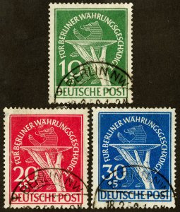 Germany Stamps # 9NB1-3 Used XF Scott Value $385.00