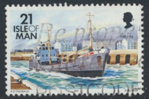Isle of Man   SG 544  Used  1997 Ships Freighter  SC# 544a  see scan