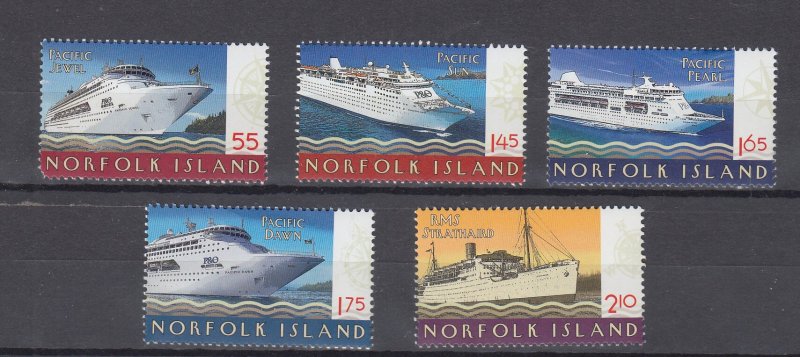 J44074 JL Stamps  2010 norfolk island set mnh #1000-4 ships