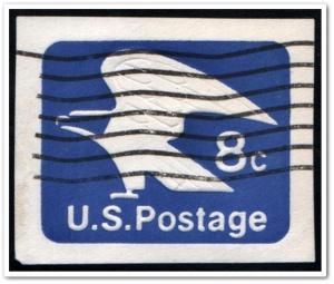 SC#U557 8¢ Eagle Cut Square (Used) 