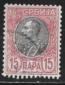 Serbia 90a: 15p Peter I, used, F