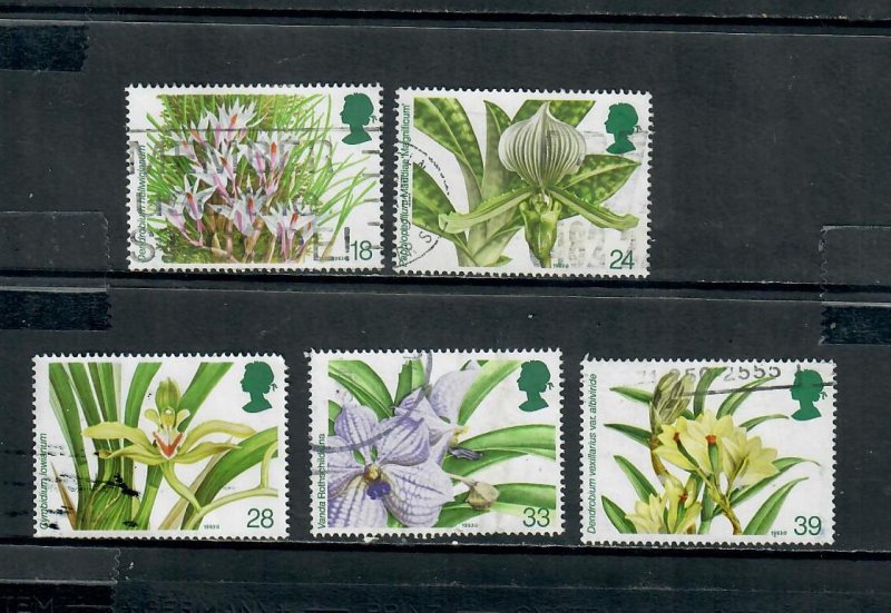 G.B 1993 COMMEMORATIVE SET,ORCHIDS  ISSUE h 290322  USED