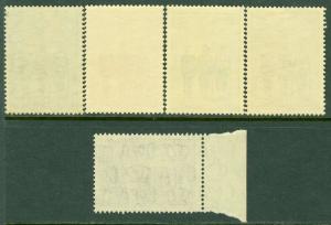 EDW1949SELL : AUSTRALIA Scott #165, 184-87 Very Fine, Mint NH. Catalog $83.50.