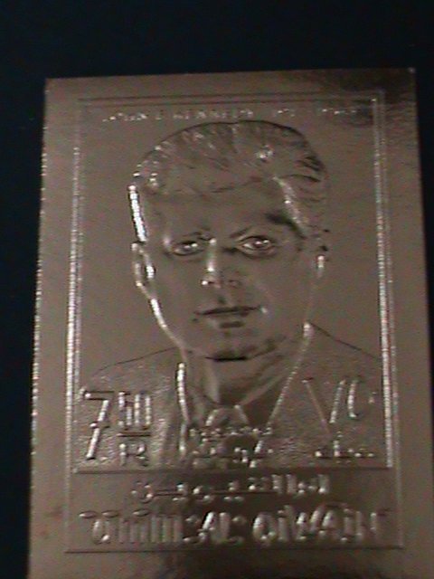 ​UMM AL QIWIAN-1963- IMMEMORY OF JOHN F. KENNEDY GOLD -MINT IMPERF VERY FINE