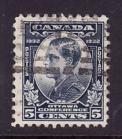 Canada-Sc#193-used 5c dull blue Prince of Wales-id#227-1932-