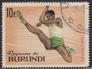 Burundi 107 USED 1964 XVIII Summer Olympic Games, Tokyo