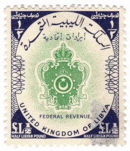 (I.B) Libya Revenue : Federal Consular Service £1½