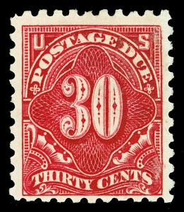 Scott J57 1914 30c Postage Due Perforated 10 Issue Mint Fine+ OG LH Cat $225