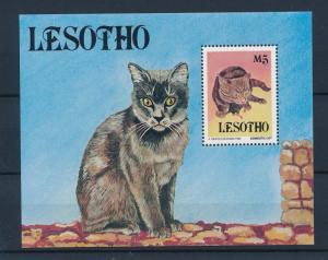 [35712] Lesotho 1993 Animals Cats MNH Sheet