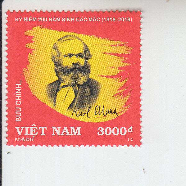 2018 Vietnam Karl Marx (Scott 3596) MNH