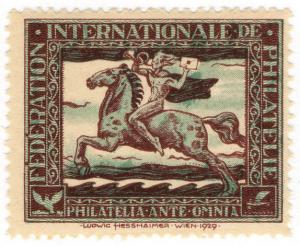 (I.B) Switzerland Cinderella : FIP Anniversary Stamp