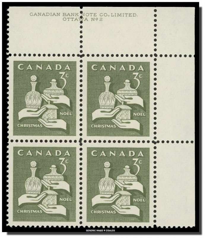 Canada - 443 PB 2 PB UR MNH - Gifts from the Wise Men (1965) 3¢  CV 1.25$