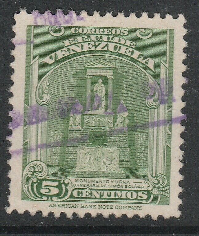 Venezuela 1947 5c used South America A4P53F38