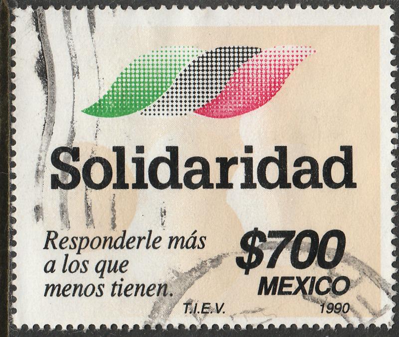 MEXICO 1656 Government's Solidarity Program. Used. (1267)