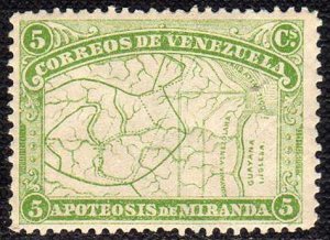 1896 - Venezuela - Miranda - Scott 137 - 05 c. - MLH