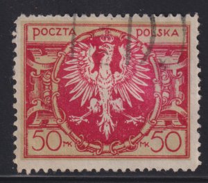 Poland 164 Polish Eagle 50MK 1921