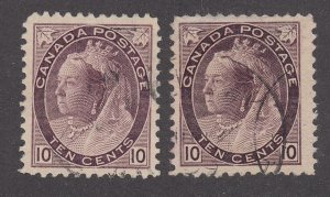 Canada #83, 83i Used Numeral