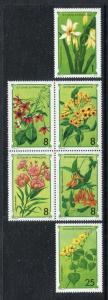 St Thomas & Prince Islands  502, 503a-d, 506, 508  MNH,  Flowers 1979. x27198