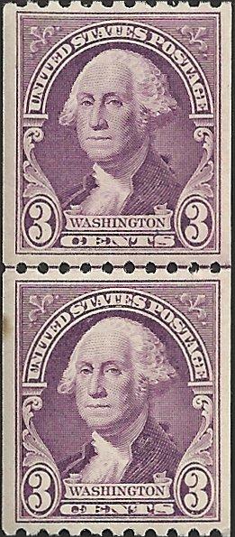 # 722 MINT NEVER HINGED DEEP VIOLET GEORGE WASHINGTON