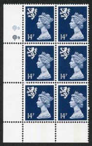 S-QFP14A 14p Deep Blue Scotland Questa CB FCP/PVA Cyl Q9/Q9 Perf P U/M