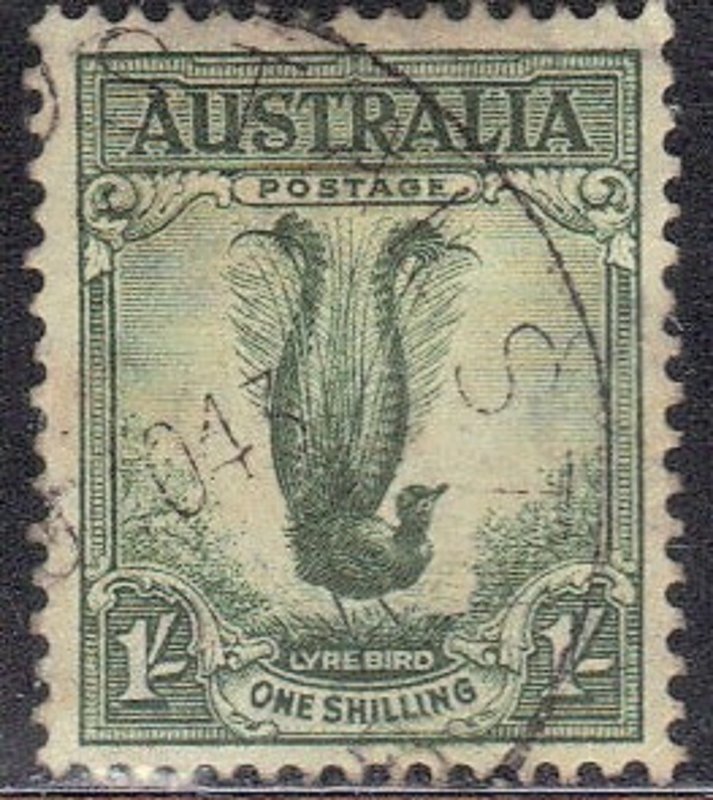 AUSTRALIA SC# 141 USED 1sh 1932   LYRE BIRD  SEE SCAN