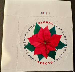 US # 5311 Poinsettia International forever 2018 Mint NH