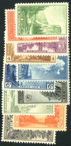 US #740 - 749 COMPLETE PARKS SET,  VF to VF/XF mint never  hinged, 10 stamps,...