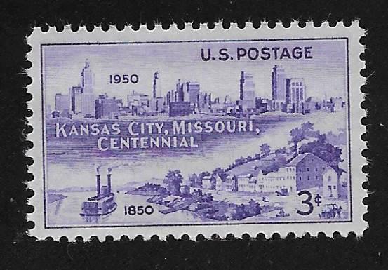 SC# 994 - (3c) - Kansas City, Missouri - Centennial, MNH Single