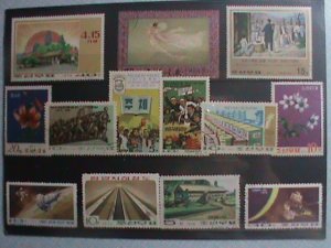 ​KOREA STAMP: 1960-VERY OLD CTO 13 DIFFERENT LARGE PICTORIAL BEAUTIFUL STAMPS