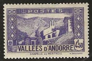 French Andorra  60C,  Mint,  hinged, 1942,  (a489)