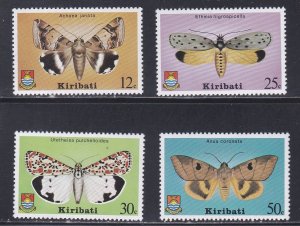 Kiribati # 356-359, Moths, NH, 1/2 Cat