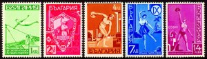 Bulgaria 352-6 MNH Yunak Gymnastics Organization