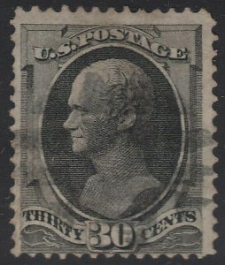 US Scott # 165 30c Hamilton - Used