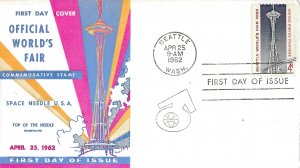 1962 FDC, #1196, 4c Seattle World's Fair, Top of the Needle