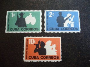 Stamps - Cuba - Scott#703-705 - MNH Set of 3 Stamps