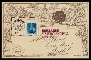 Barbados Death centenary of Sir Rowland Hill MS 1979 MNH SG#MS620