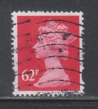 Great Britain,  62p Machin,   (SC# MH368) Used