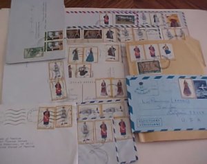 GREECE  19 COVERS CUSTOMES TO USA