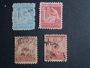 ​CUBA- OVER 100 YEARS OLD CUBA FAMOUS SCOTT NOT LISTED USED STAMPS-SETS-VF