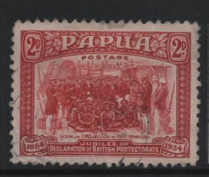 Papua 1934 SG147 2d - HMS Nelson - used