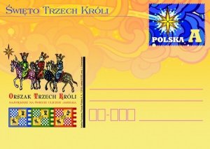 Poland 2018 Postal Stationary Postcard Stamp MNH Christmas Epiphany Three Kings