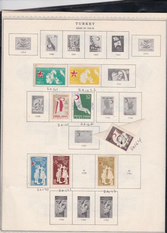 turkey issues of 1952-57 stamps page ref 18463