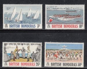 Belize (British Honduras) Scott #308-311 MH