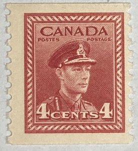 CANADA 1948 #281 King George VI War Issue Coil Stamp - MNH (CV 20$ +)