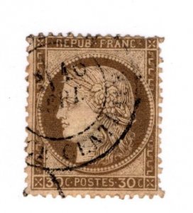 France #62 Thin - Used - CAT VALUE $5.25