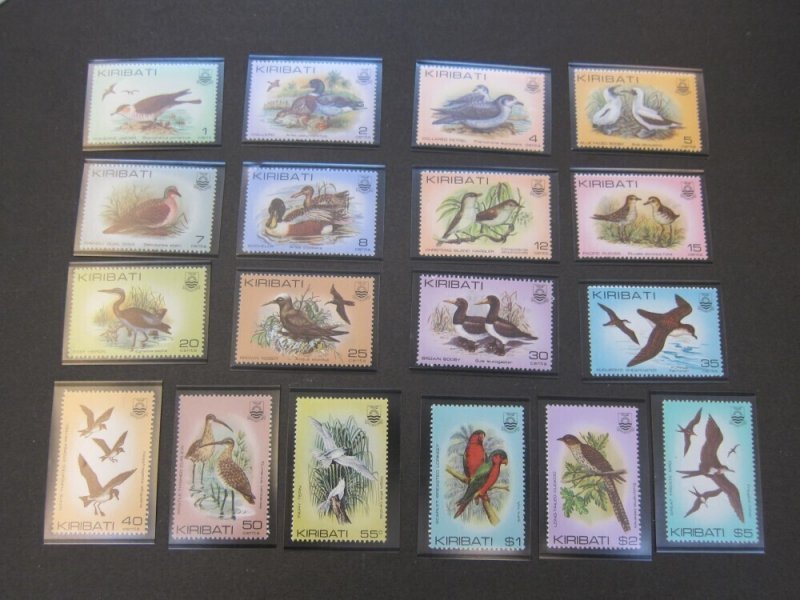 Kiribati 1982 Sc 384-99 Bird set of 18 MNH