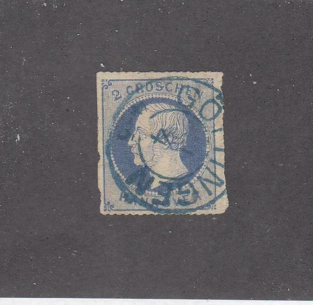 GERMANY HANOVER # 28 IMPERF SON TOWN DATED CANCEL CAT VALUE $60