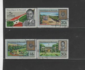 BURUNDI #218-221  1967 1ST ANNIV. OF THE REPUBLIC      MINT VF NH  O.G  CTO