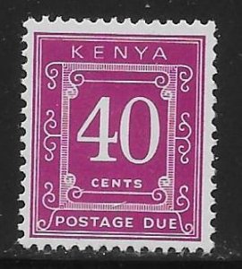 Kenya J5 40c Postage Due single MNH